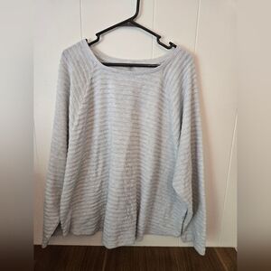 Women's ST Johns Bay long sleeve Light Gray Heather Top Shirt  Size 3x